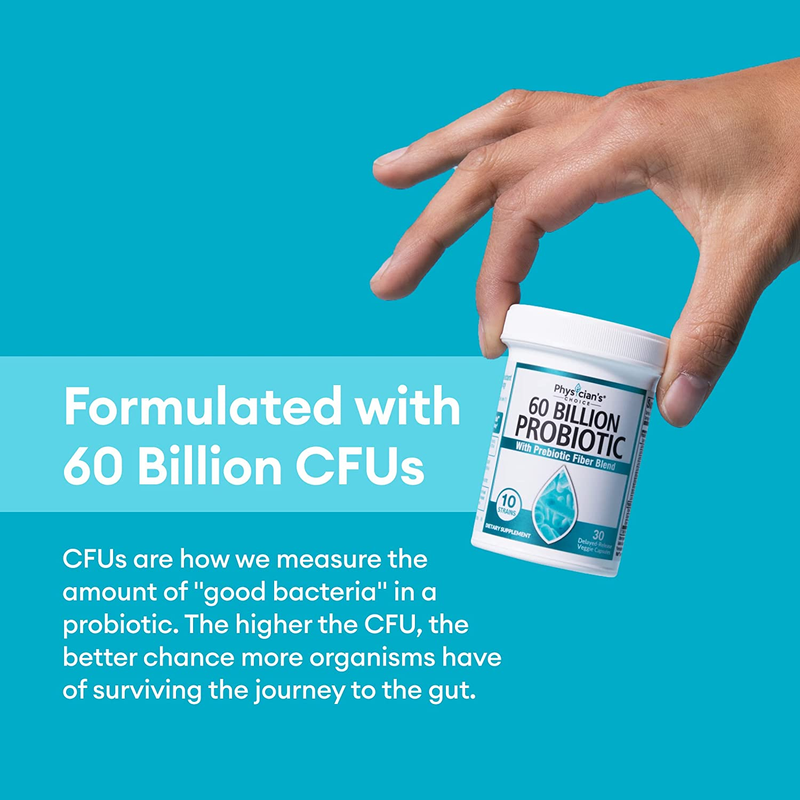 Physician's Choice Probiotics 60 Billion CFU - 10 Strains + Organic Prebiotics - Immune, Digestive & Gut Health - Supports Occasional Constipation, Diarrhea, Gas & Bloating - for Women & Men - 30ct : Health & Household