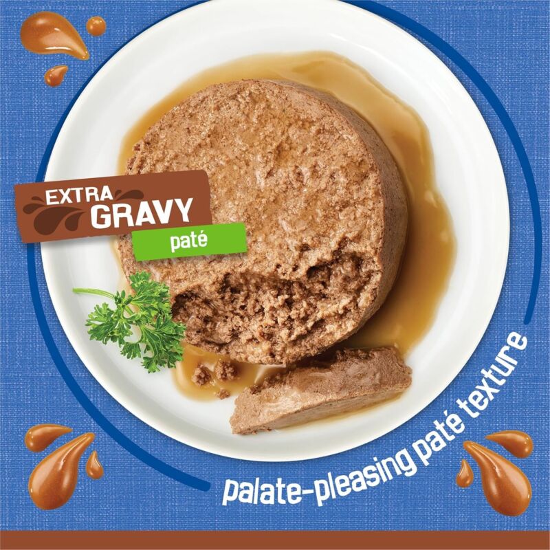 Purina Friskies Gravy Pate Wet Cat Food, Extra Gravy Pate With Tuna in Savory Gravy - (24) 5.5 oz. Cans : Pet Supplies
