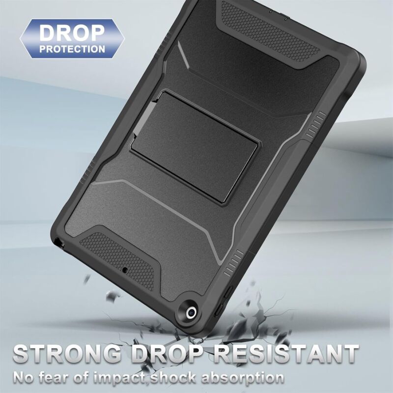 Soke Case for iPad 9th/8th/7th Generation 10.2-Inch (2021/2020/2019 Release), with Built-in Screen Protector and Kickstand, Rugged Full Body Protective Cover for Apple iPad 10.2 Inch - Black : Electronics
