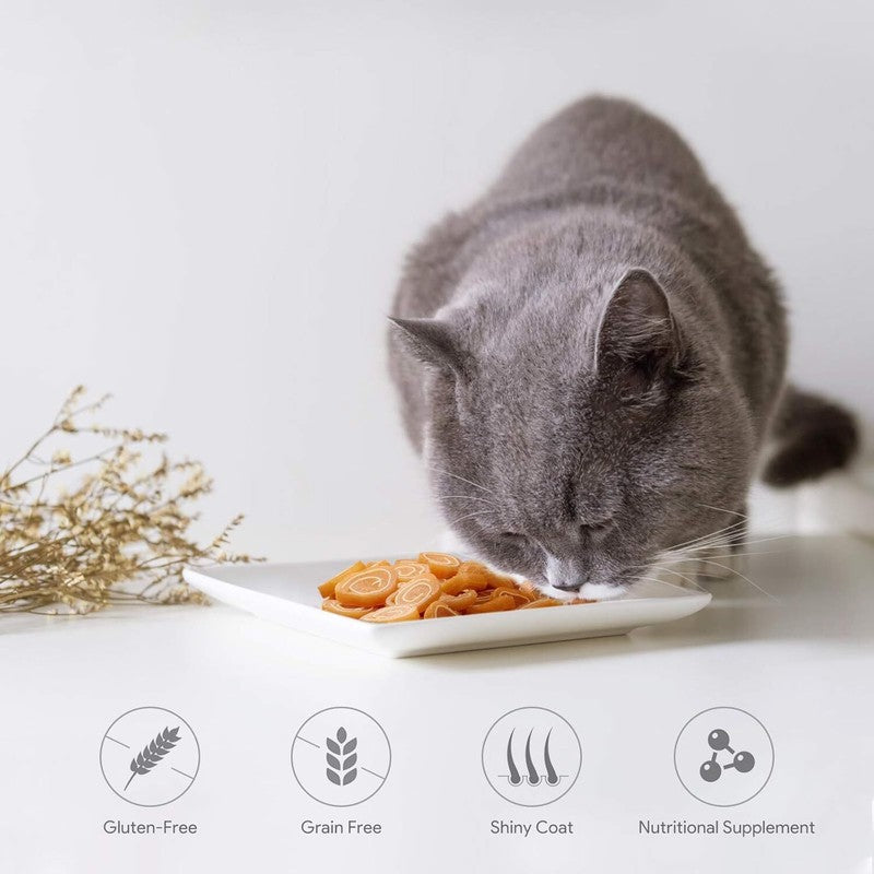 Jungle Calling Soft Chicken & Codfish Cat & Dog Treats, High Protein Pet Snacks for Small & Medium Dogs & Cats, Chewy Chicken Sushi Dog Training Treats, 10.6 oz : Pet Supplies