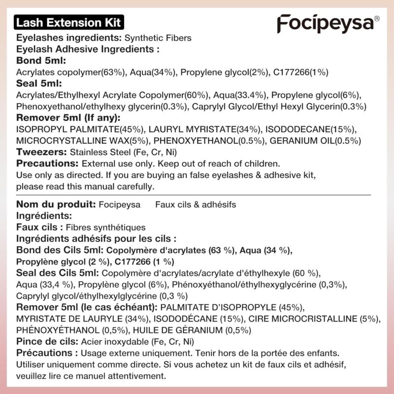 Focipeysa Lash Extension Kit Thick Eyelash Extension Kit 10-18mm Volume Lash Clusters 200D Individual Eyelashes Kit with Lash Bond, Lash Remover, Lash Applicator, DIY Lashes Extension : Beauty & Personal Care