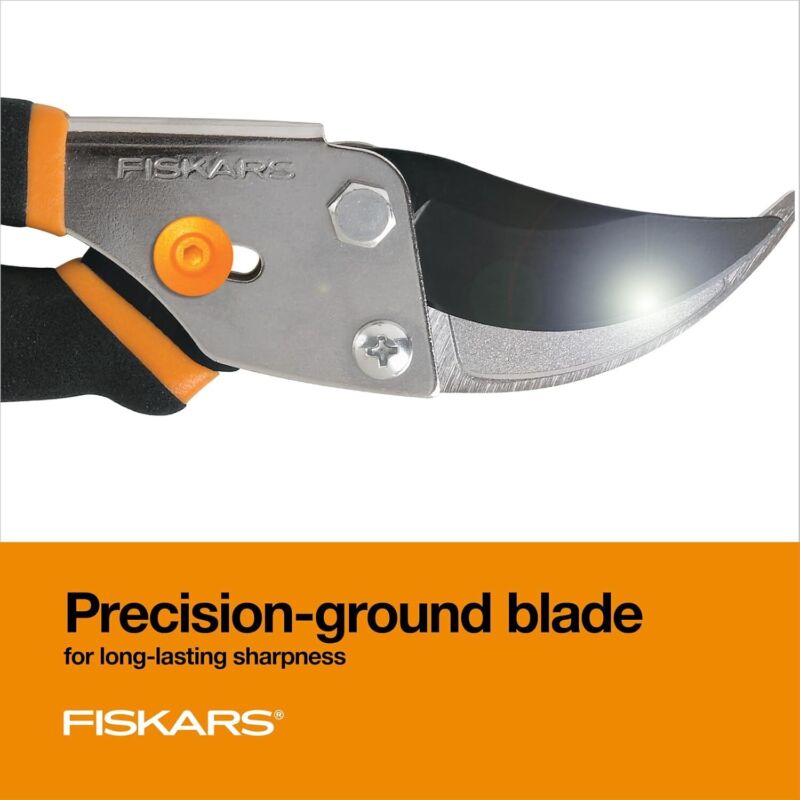 Fiskars Bypass Pruning Shears, 5/8-Inch Cut Capacity Garden Clippers, Gardening Scissors with Sharp, Rust Resistant Steel Blade : Hedge Shears : Patio, Lawn & Garden