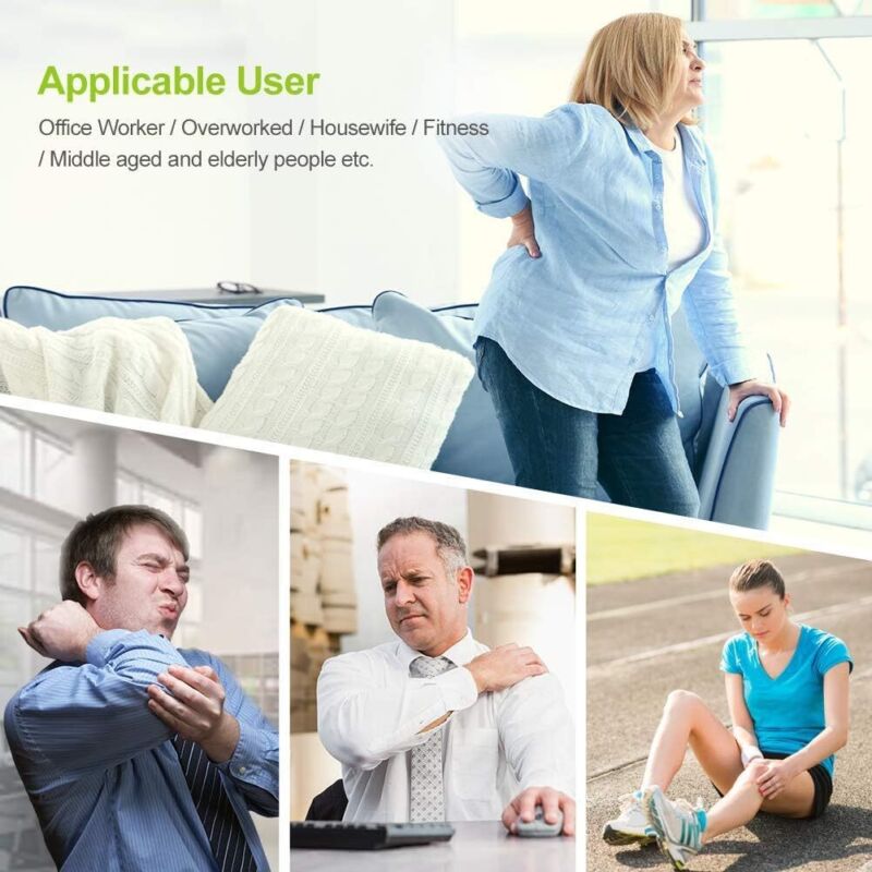 AUVON Dual Channel TENS Unit Muscle Stimulator Machine with 20 Modes, 2" and 2"x4" TENS Unit Electrode Pads : Health & Household
