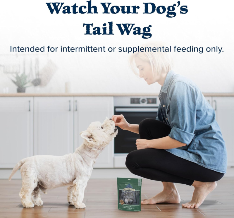 Blue Buffalo Wilderness Trail Treats High Protein Grain Free Dog Biscuits Crunchy Dog Treats, Duck Recipe, 24-oz Bag
