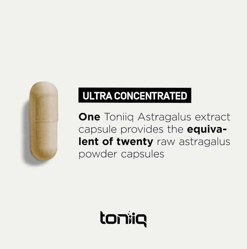 Astragalus - Ultra High Potency 20:1 Extract with 70% Polysaccharides - Highly Concentrated - Third-Party Lab Tested - 120 Capsules : Health & Household