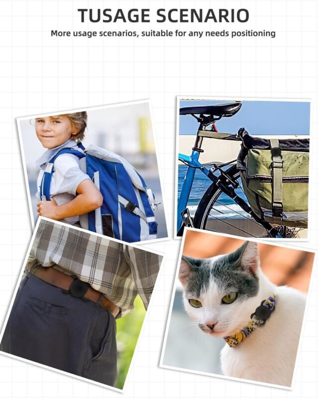 GPS Tracker for Dogs & Cats Apple Find My No Fee Anti-Lost Pet Finder Tag
