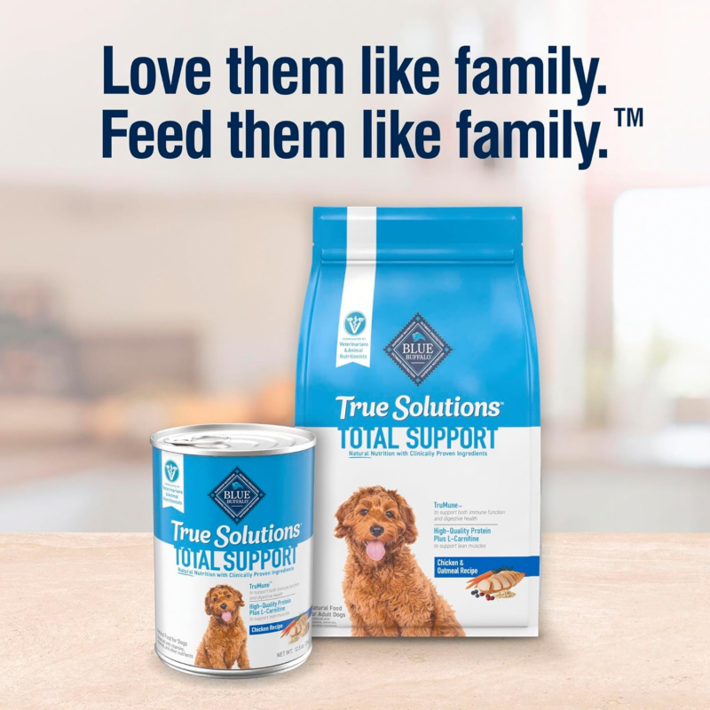 Blue Buffalo True Solutions Total Support Natural Dry Dog Food for Adult Dogs, Chicken, 11-lb. Bag