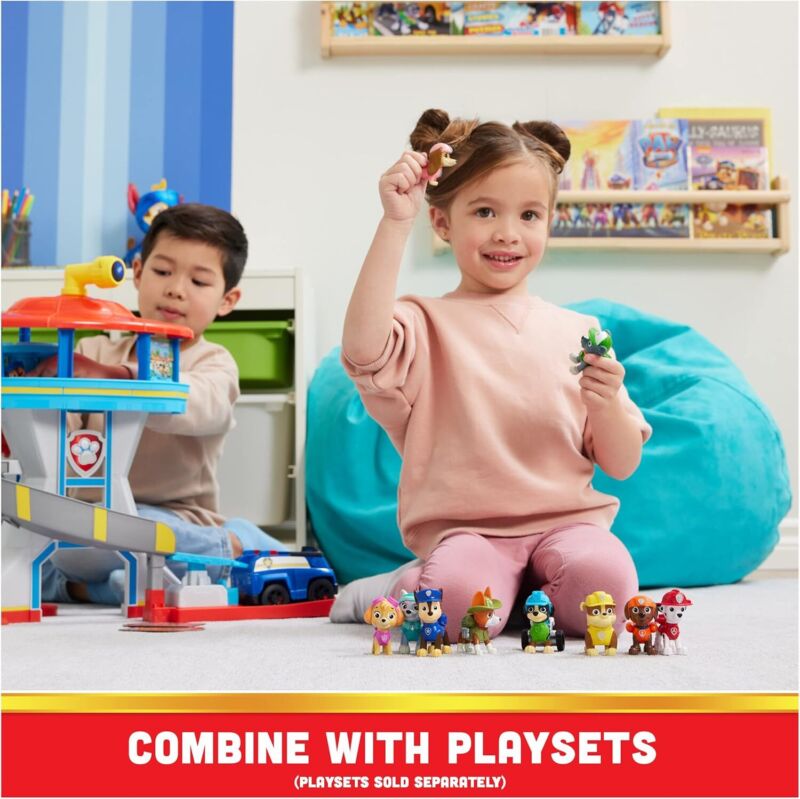 Paw Patrol, 10th Anniversary, All Paws On Deck Toy Figures Gift Pack with 10 Collectible Action Figures, Kids Toys for Ages 3 and up : Toys & Games