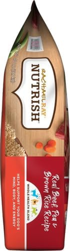 Nutrish Dry Dog Food, Real Beef, Pea & Brown Rice Recipe Whole Health Blend for Adult Dogs, 40 lb. Bag, Packaging May Vary (Formerly Rachael Ray)