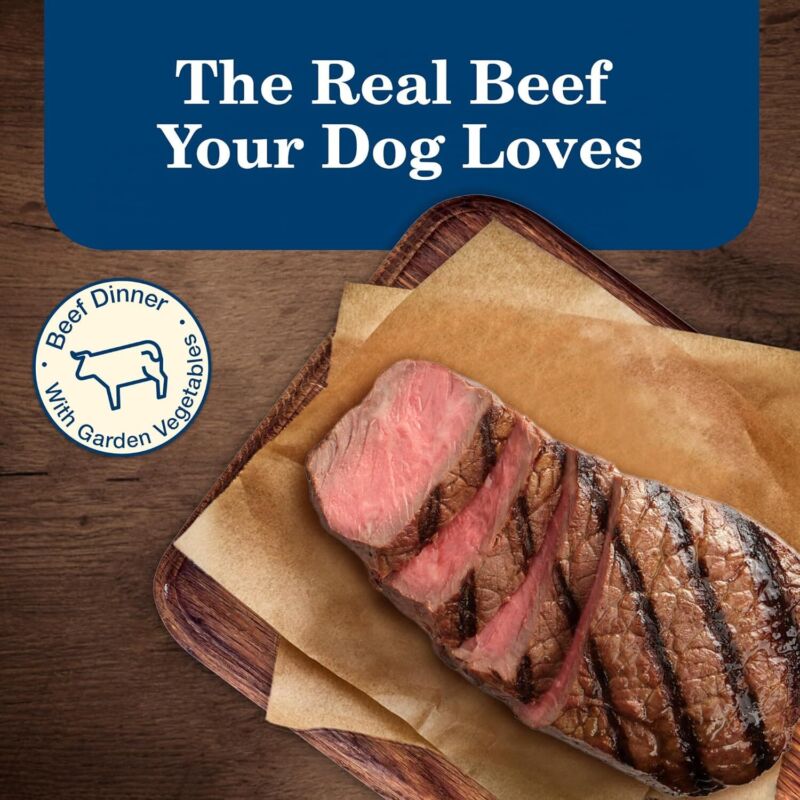 Blue Buffalo Homestyle Recipe Adult Wet Dog Food, Made with Natural Ingredients, Beef Dinner With Garden Vegetables, 12.5-oz Cans (12 Count): Pet Supplies: Amazon.com
