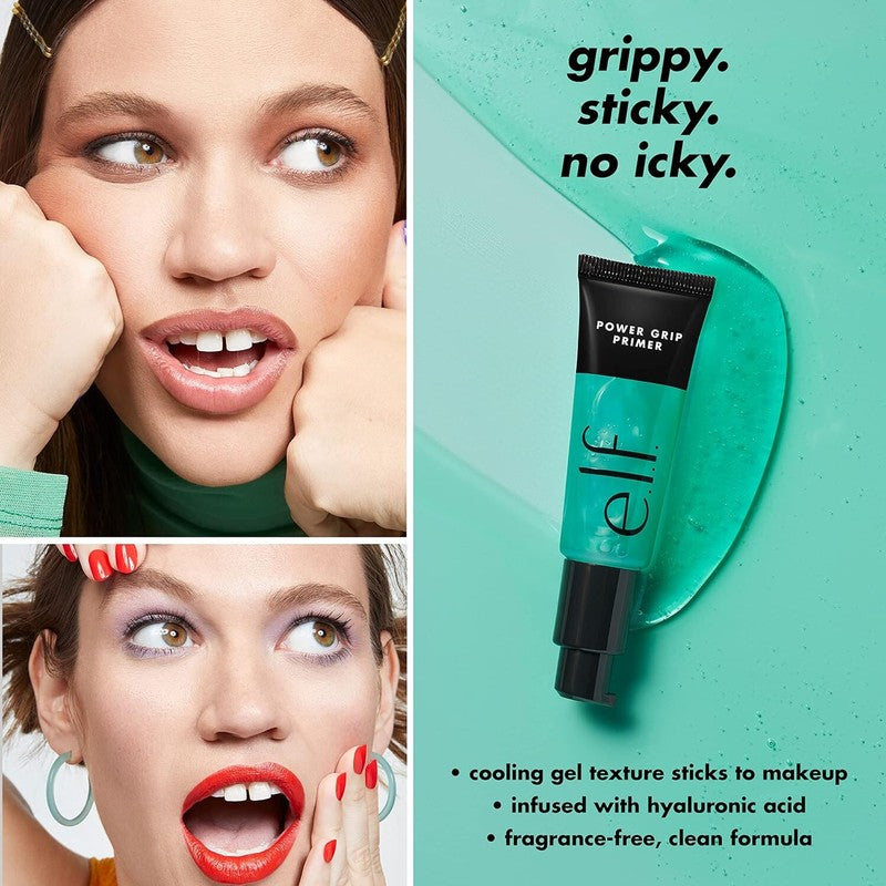 e.l.f. Power Grip Primer, Gel-Based & Hydrating Face Primer For Smoothing Skin & Gripping Makeup, Moisturizes & Primes, 0.811 Fl Oz (24 ml.) : Beauty & Personal Care