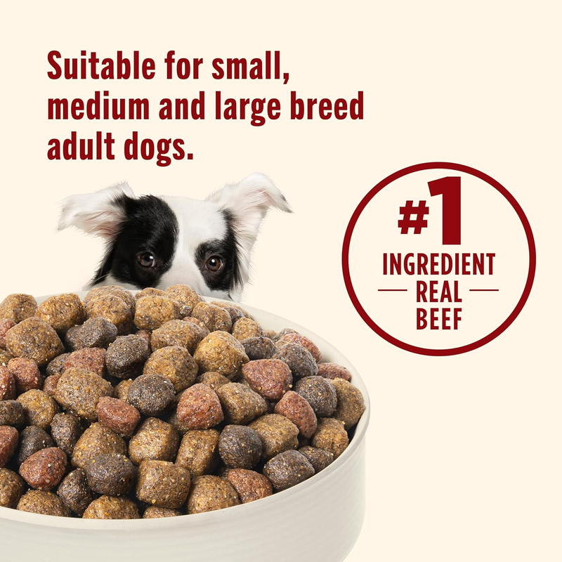 Nutrish Dry Dog Food, Real Beef, Pea & Brown Rice Recipe Whole Health Blend for Adult Dogs, 40 lb. Bag, Packaging May Vary (Formerly Rachael Ray)