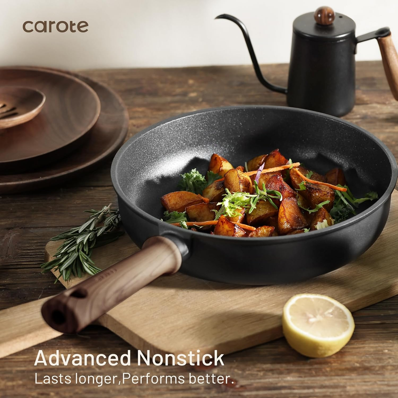 CAROTE Nonstick Pots and Pans,Cookware Set 16pcs Kitchen Cooking Sets, Pot and Pan Non Stick w/Frying pan: Home & Kitchen