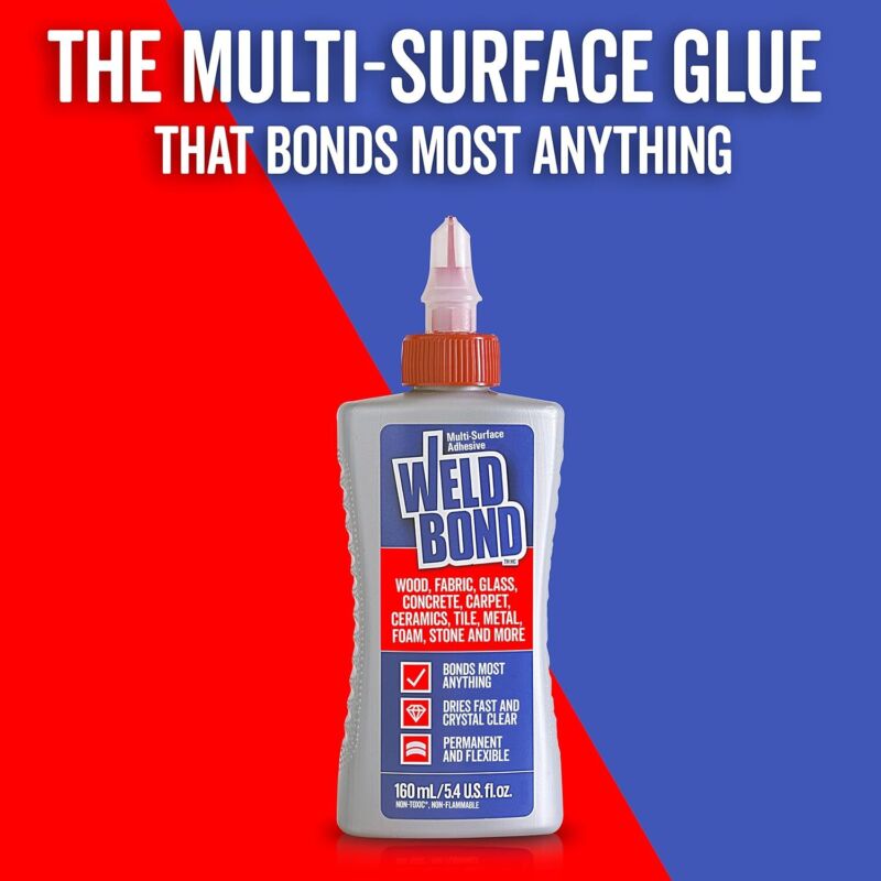 Weldbond Wood Glue for Furniture Heavy Duty, Wood Glue for Woodworking, Bonds Most Anything including Glass Crafts Ceramic Tile Mosaic Stones Pottery Jewelry & More. Non-Toxic PVA 14.2oz / 420ml - Amazon.com