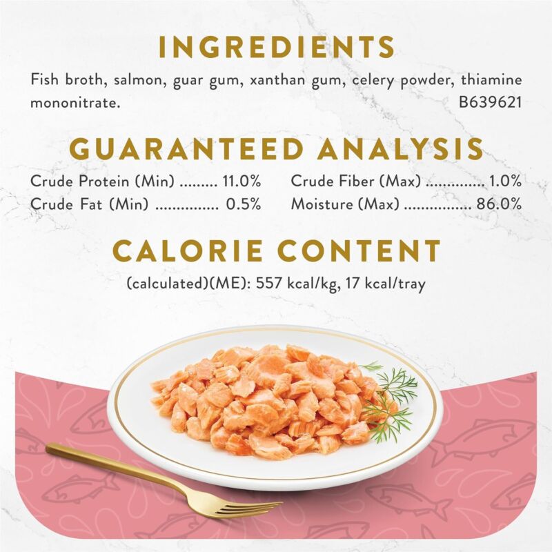 Purina Fancy Feast Appetizers Lickable Grain Free Wet Cat Food Topper Wild Alaskan Salmon Appetizer - (Pack of 10) 1.1 oz. Trays : Pet Supplies