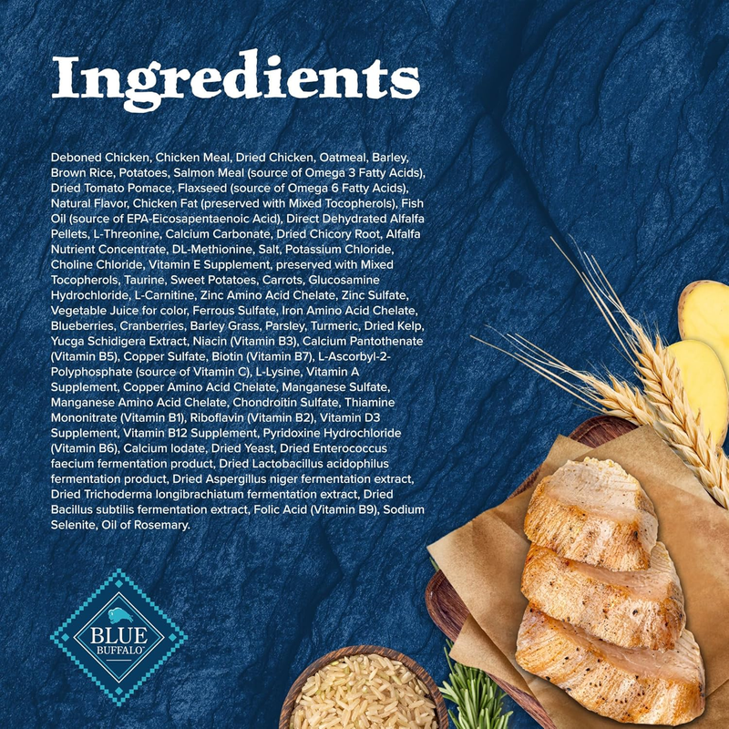 Blue Buffalo Wilderness Large Breed Adult Dry Dog Food Wholesome Grains Natural Ingredients Chicken : Sports & Outdoors