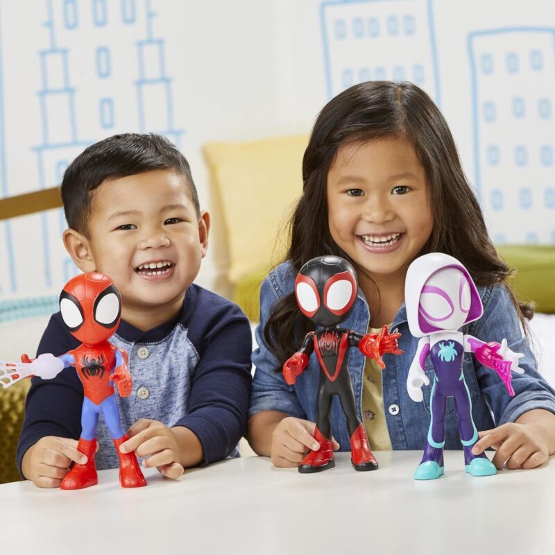 Spidey and his Amazing Friends Supersized Hero Multipack, 3 Large Action Figures, Marvel Preschool Super Hero Toy, Ages 3 and Up, 9 Inches (Amazon Exclusive) : Toys & Games