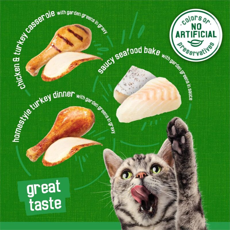 Purina Friskies Indoor Cat Food 24ct VP - (Chicken and Turkey Casserole, Saucy Seafood Bake, Homestyle Turkey Dinner) - (Pack of 24) 5.5 oz. Cans : Pet Supplies