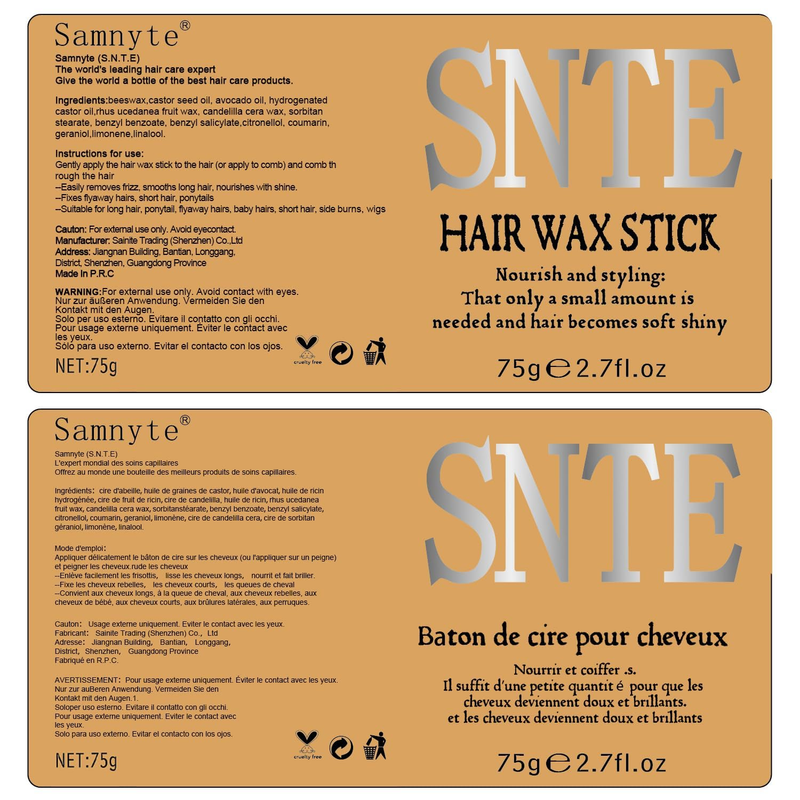 Slick Back Hair Brush Set: Hair Wax, Edge Brush, Rat Tail Comb, Bristle Brush, Hair Bun Accessories, Smoothing Brush for Women & Kids : Beauty & Personal Care