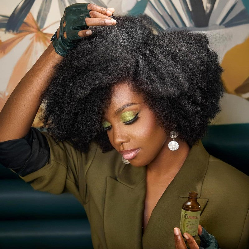 Mielle Organics Rosemary Mint Scalp & Hair Strengthening Oil for All Hair Types, 2 Ounce : Beauty & Personal Care
