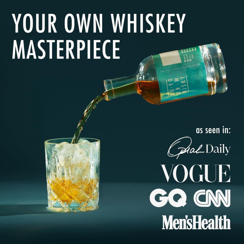 DO Your Whisky | DIY Whiskey Infusion Set | Whiskey Making Kit | 12 Woodchips & Botanicals | 6 Whiskey Stones & Recipe Guide Anniversary, or Birthday Gift for Him : Home & Kitchen