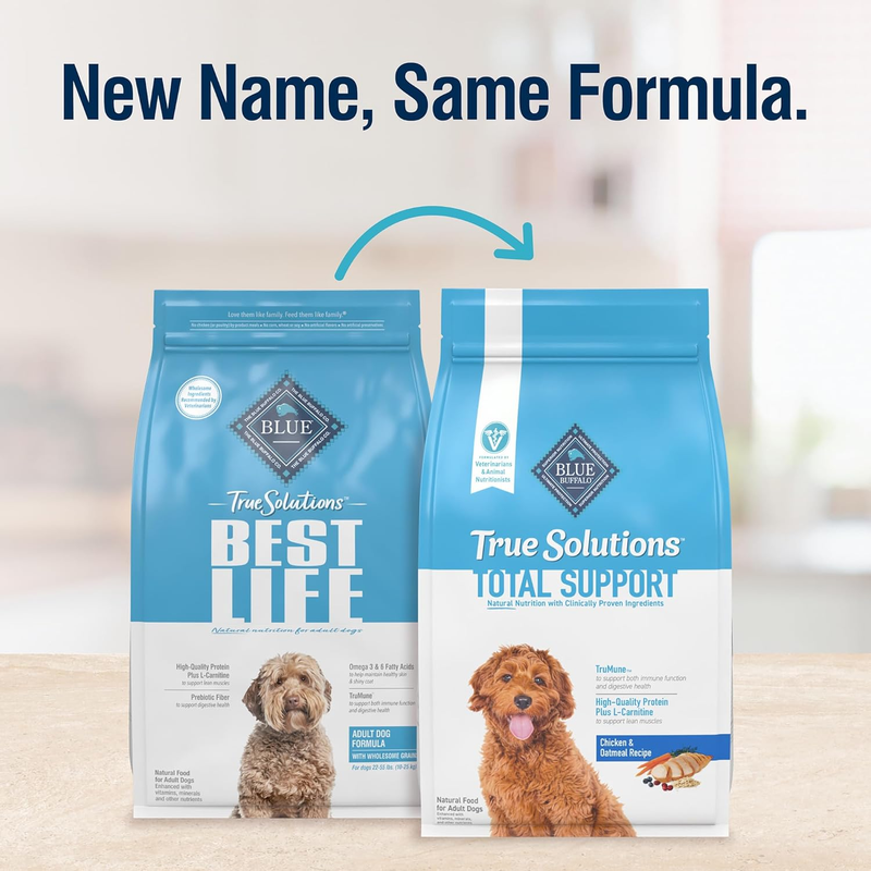 True Solutions Total Support Natural Dry Dog Food for Adult Dogs, Chicken, 24-Lb