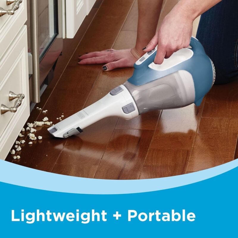 BLACK+DECKER dustbuster AdvancedClean Cordless Handheld Vacuum, Compact Home and Car Vacuum with Crevice Tool (CHV1410L) : Home & Kitchen