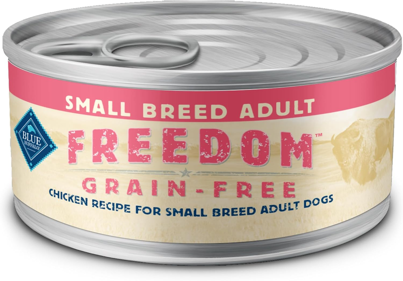 Blue Buffalo Freedom Grain-Free Small Breed Wet Dog Food, Supports High Energy Needs, Made in the USA With Natural Ingredients, Chicken, 5.5-oz Cans ( 24 Count): Wet Pet Food: Pet Supplies: Amazon.com