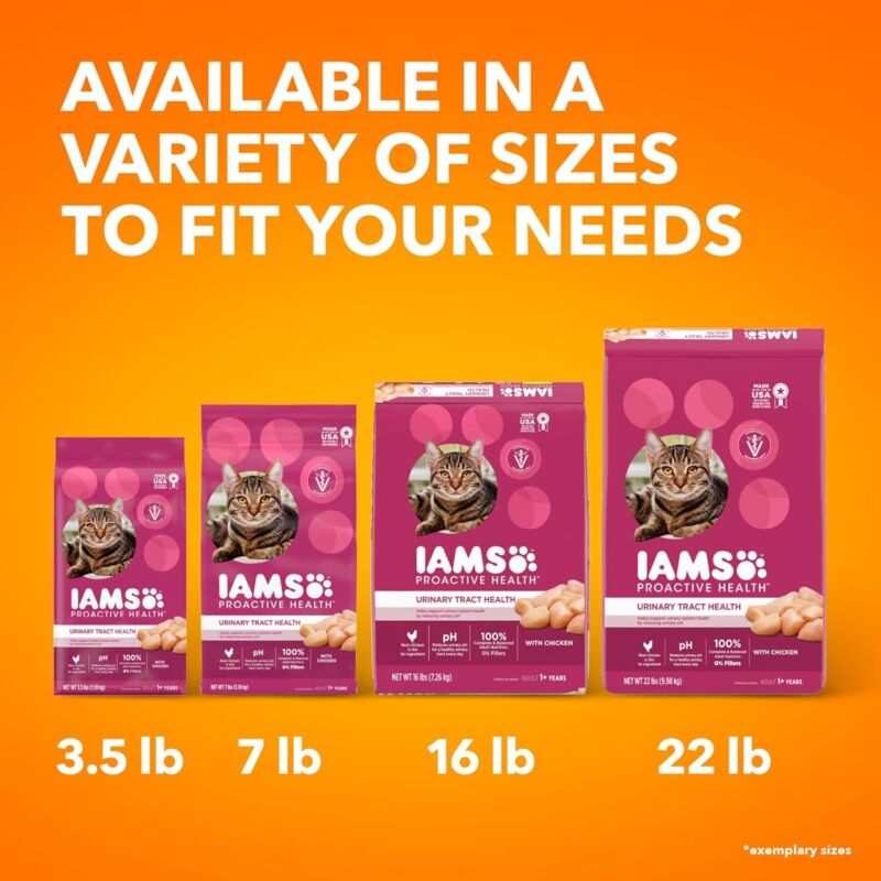 IAMS Proactive Health Adult Urinary Tract Healthy Dry Cat Food with Chicken 22lb