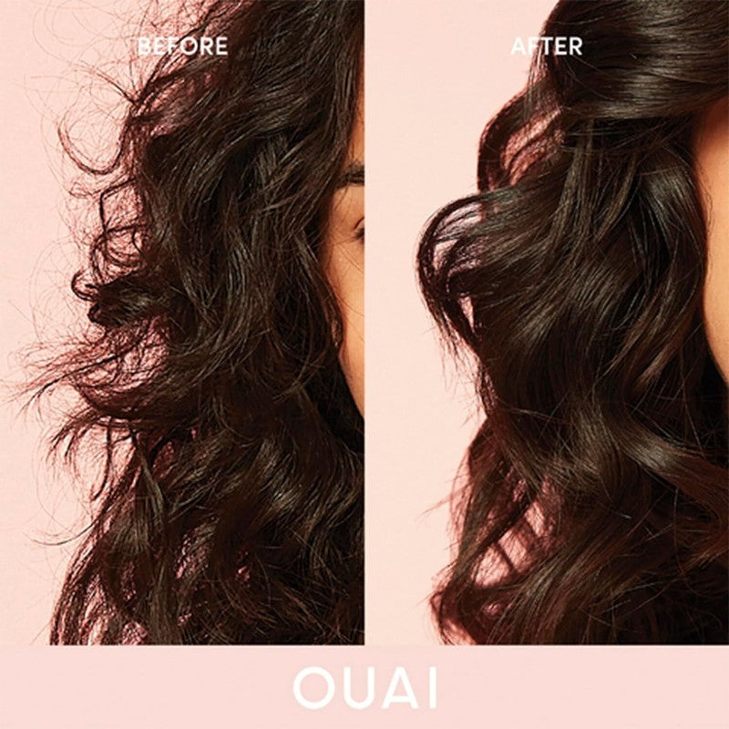 OUAI Anti Frizz Cream - Moisturizing Hair Cream with Frizz Control & Heat Protection - Provides Lasting Hydration with Jackfruit & Beetroot Extract - Paraben, Phthalate & Sulfate Free (6 oz) : Beauty & Personal Care