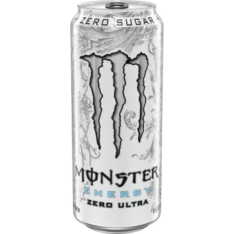Monster Energy Zero Ultra, Sugar Free Energy Drink, 16 Ounce (Pack of 15)