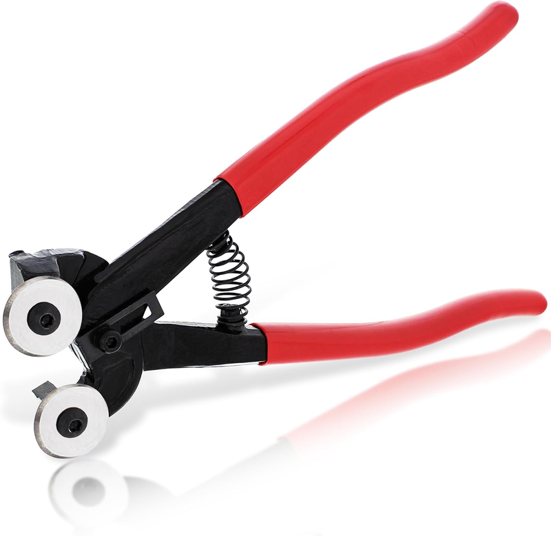 ABN Glass & Ceramic Tile Nippers with Carbide Cutting Wheels Comfort Grip Handle