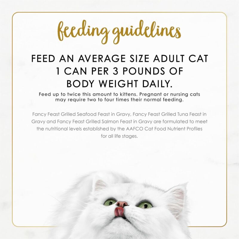 Purina Fancy Feast Grilled Wet Cat Food Seafood Collection in Wet Cat Food Variety Pack - (Pack of 24) 3 oz. Cans : Canned Wet Pet Food : Pet Supplies