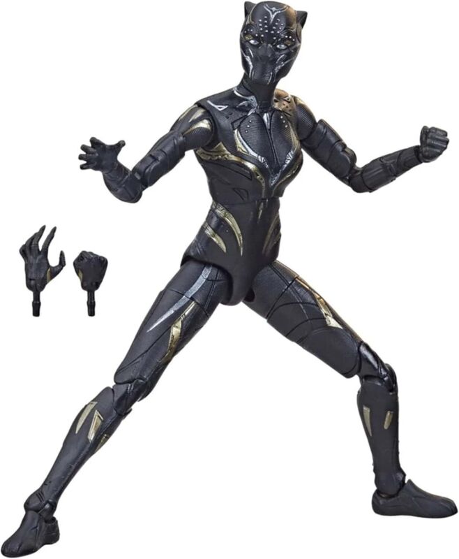 Marvel Legends Series Black Panther Wakanda Forever Black Panther 6-Inch MCU Action Figure Toy, 2 Accessories : Toys & Games