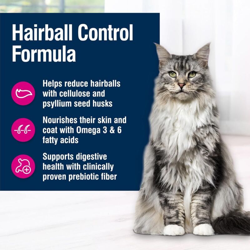 Blue Buffalo True Solutions Hairball Control Natural Dry Cat Food for Adult Cats, Chicken, 3.5-lb. Bag