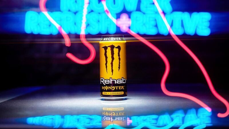 Monster Energy Rehab Tea + Lemonade + Energy, Energy Iced Tea, Energy Drink 15.5 Ounce (Pack of 15) : Grocery & Gourmet Food