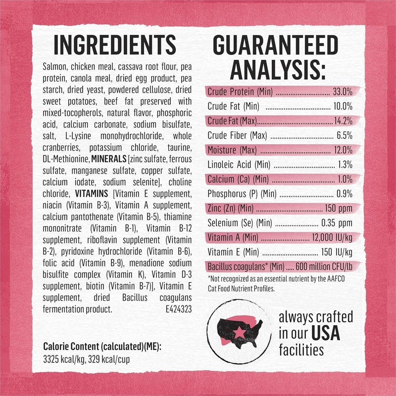Purina Beyond Natural Grain Free Dry Cat Food Simply Indoor Salmon, Egg and Sweet Potato Recipe - 3 lb. Bag : Pet Supplies