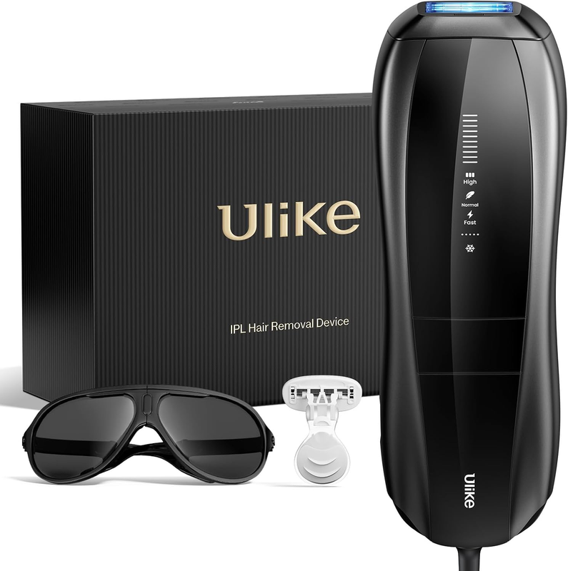 Ulike Laser Hair Removal for Men, Ulike X Plug-in IPL Hair Removal with Ice-Cooling, Dual Lights & Skin Senor for Nearly Painless & Long-Lasting Hair Removal, 3 Modes Tailored for Men’s Stubborn Hair : Beauty & Personal Care