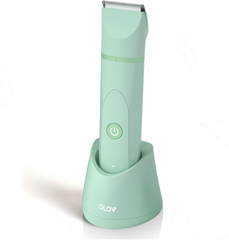 OLOV Electric Body Hair Trimmer Groin Trimmer for Men Bikini,Women Wet/Dry