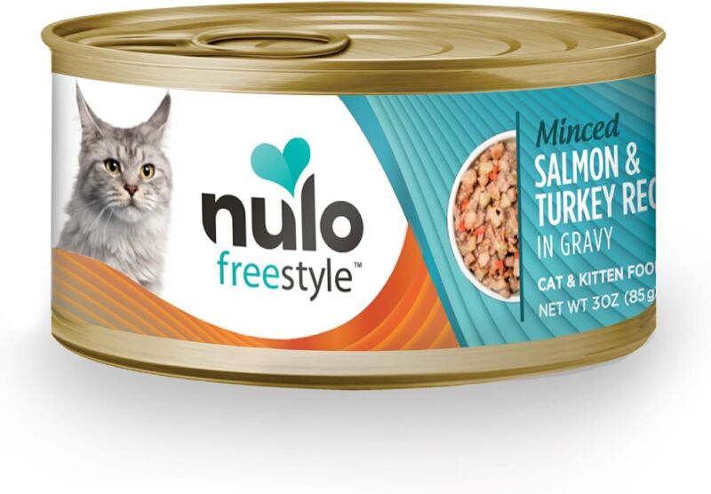Nulo Freestyle Salmon & Turkey Minced Wet Canned Cat Food, 3 Ounce (Pack of 24) : Pet Supplies