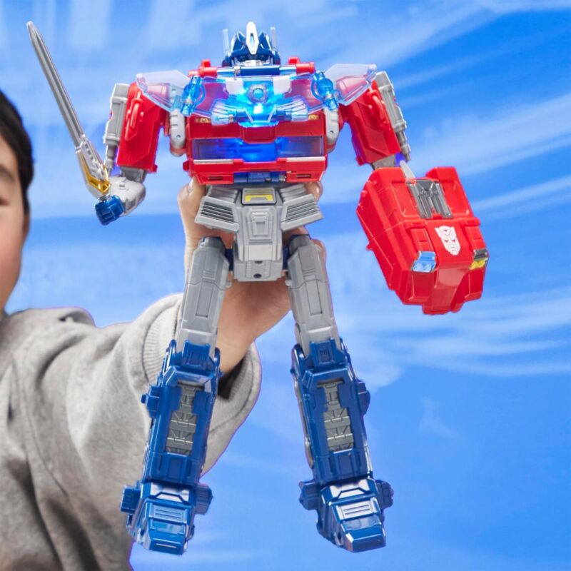 Transformers One Movie Power Flip Optimus Prime (Orion Pax) Converting Action Figure, 4 Modes, 10-inch Interactive Electronic Toy, Lights & Sounds, 6+ : Toys & Games