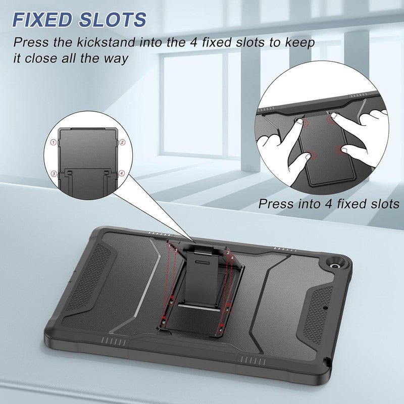 Soke Case for iPad 9th/8th/7th Generation 10.2-Inch (2021/2020/2019 Release), with Built-in Screen Protector and Kickstand, Rugged Full Body Protective Cover for Apple iPad 10.2 Inch - Black : Electronics