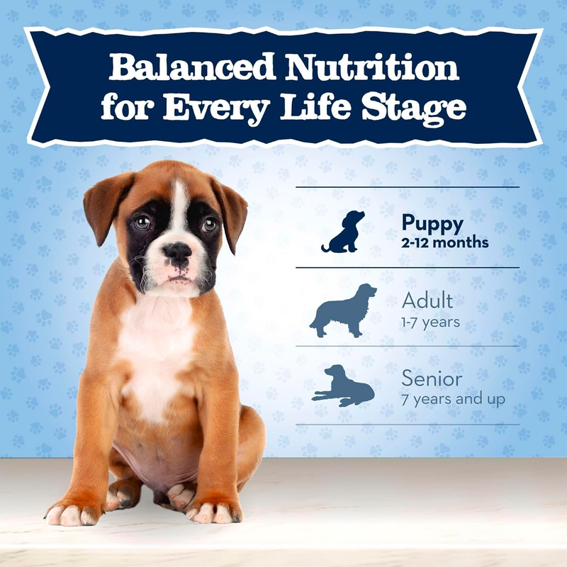 Blue Buffalo Baby Blue Natural Dry Food for Puppies, Healthy Growth Formula with DHA, High-Protein Savory Chicken Recipe, 4-lb. Bag