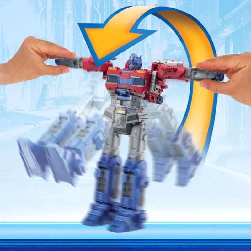 Transformers One Movie Power Flip Optimus Prime (Orion Pax) Converting Action Figure, 4 Modes, 10-inch Interactive Electronic Toy, Lights & Sounds, 6+ : Toys & Games