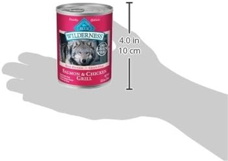 Blue Buffalo Wilderness Adult Wet Dog Food, High-Protein & Grain-Free, Made with Natural Ingredients, Salmon & Chicken Grill, 12.5-oz. Cans, 12 Count: Pet Supplies: Amazon.com