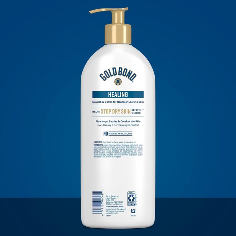 Gold Bond Healing Hydrating Lotion with Aloe Moisturizes, Heals & Smooths Dry Skin, Delivers Immediate 24-Hour Hydration, Value Size, 24 oz. : Beauty & Personal Care