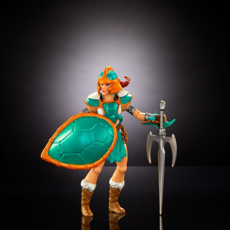 Masters of the Universe Mattel Origins Turtles of Grayskull Action Figure & Accessories, Teela Collectible Toy with 16 Joints, TMNT & Motu Crossover : N/A: Toys & Games