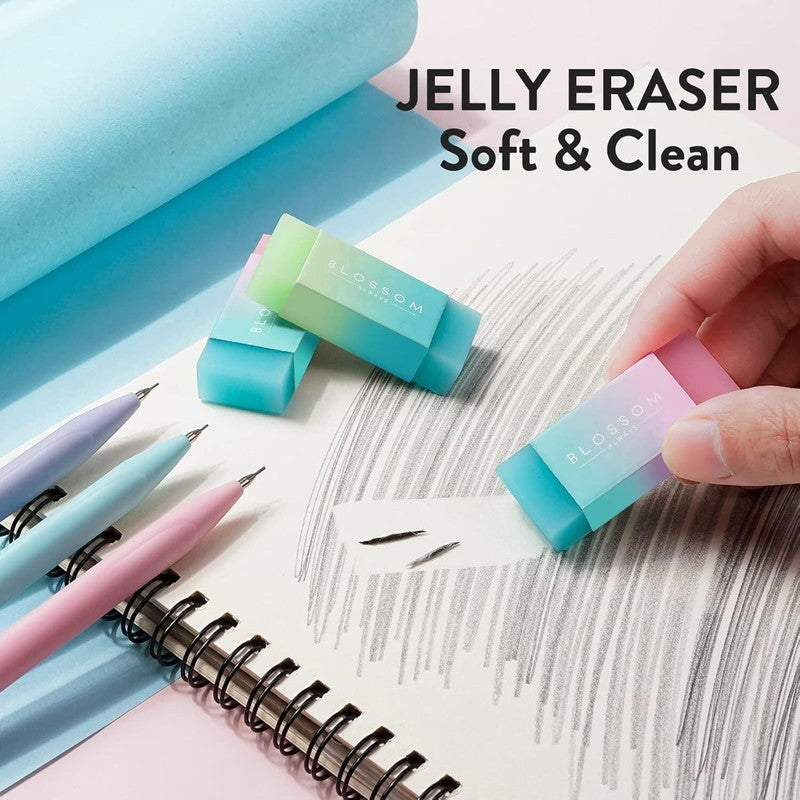 Four Candies Cute Mechanical Pencil Set, 6PCS Pastel Mechanical Pencils 0.5 & 0.7mm with 360PCS HB Pencil Leads, 3PCS Erasers and 9PCS Eraser Refills, Aesthetic Mechanical Pencils for Girls Writing : Office Products