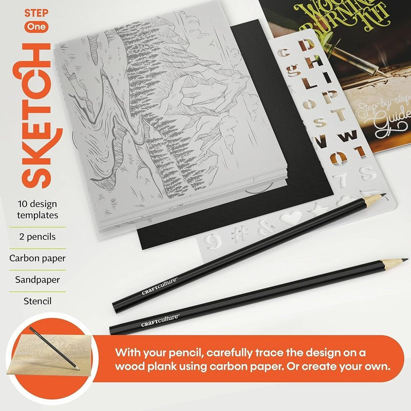Beginners Wood Burning Kit for Kids and Teenage Boys & Girls Cool Gifts for Boy or Girl Craft Projects Birthday Gift Idea for Older Children Teen Woodburning DIY Hobby Kits Art Activities