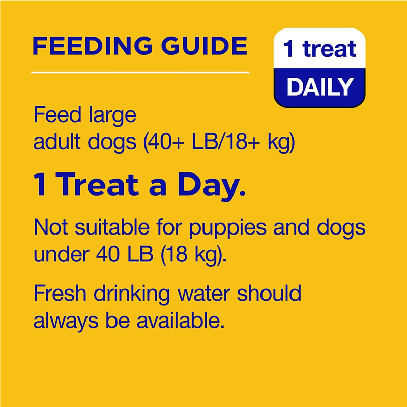 Pedigree Dentastix Large Breed Dog Treats, Original Flavor, 14.99 oz. Bag (18 Treats) : Pet Supplies